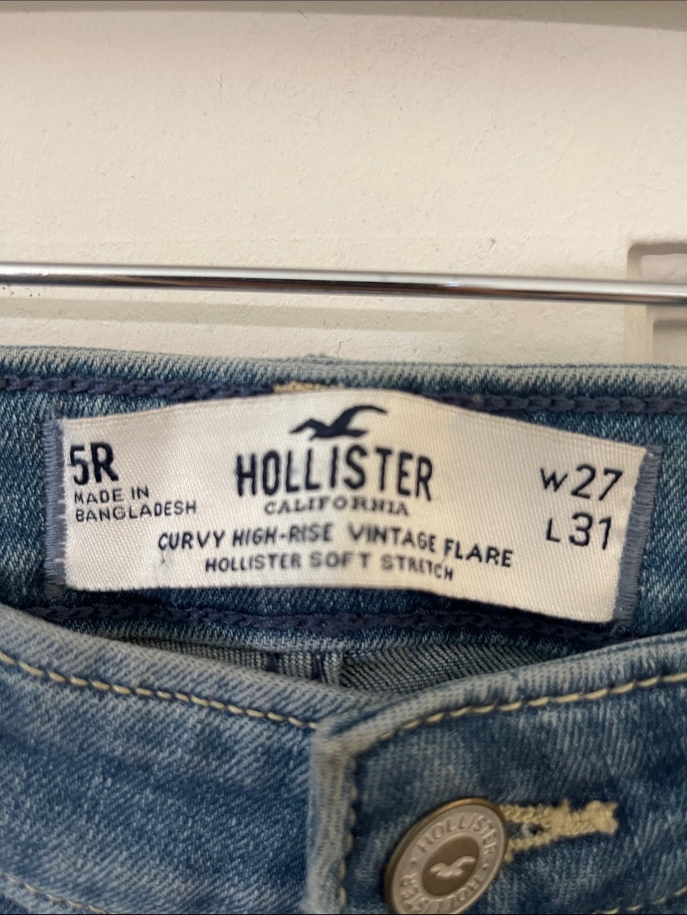 Hollister Classic Blue Flare Jeans - Women's - Picture 2 of 4